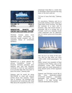 APRIL 2017 - Worldwide Cruise Headquarters