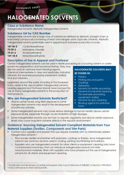 Halogenated Solvents