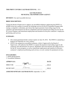 Staff Report PDF - San Francisco Municipal Transportation Agency