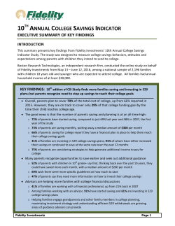 2016 College Savings Indicator Study
