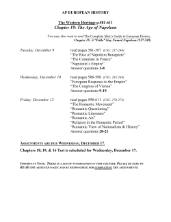 Chapter 19: The Age of Napoleon