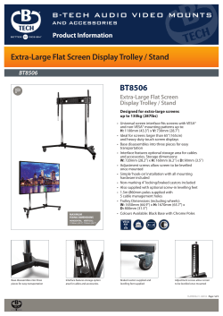 BT8506 B-TECH AUDIO VIDEO MOUNTS Extra