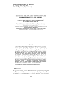 IDENTIFYING AND ANALYZING THE TRANSIENT AND