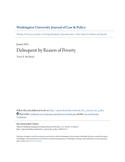 Delinquent by Reason of Poverty - Washington University Open