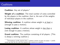 Coalitions and the Banzhaf power index