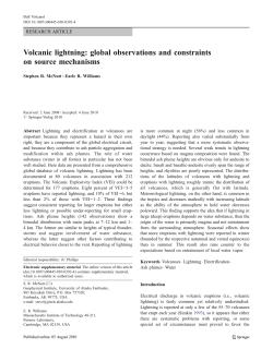 Volcanic lightning - Alaska Volcano Observatory