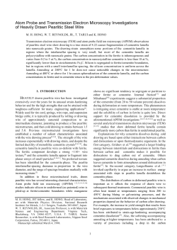Atom Probe and Transmission Electron Microscopy