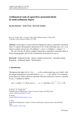 Arithmetical rank of squarefree monomial ideals of small arithmetic