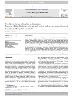 Probabilistic human interaction understanding: Exploring