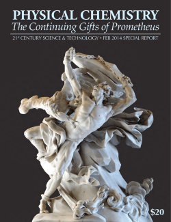 Physical Chemistry: The Gifts of Prometheus
