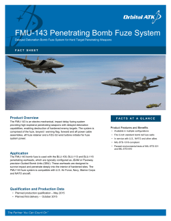 FMU-143 Penetrating Bomb Fuze System