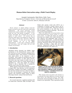 Human-Robot Interaction using a Multi