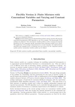 FlexMix Version 2: Finite Mixtures with Concomitant