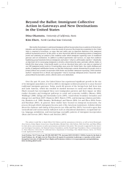 Beyond the Ballot: Immigrant Collective Action in Gateways and