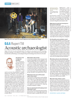 Acoustic archaeologist