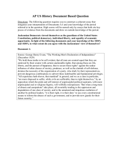 Andrew Jackson DBQ APUSH