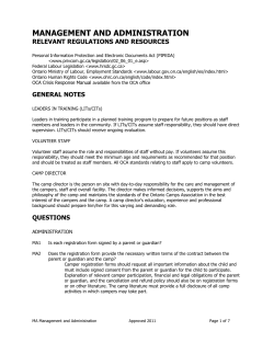 management and administration