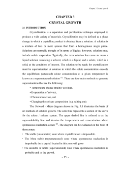 chapter 3 crystal growth