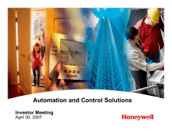 Automation and Control Solutions