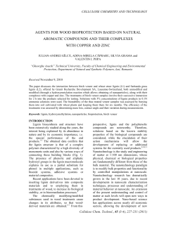 agents for wood bioprotection based on natural aromatic