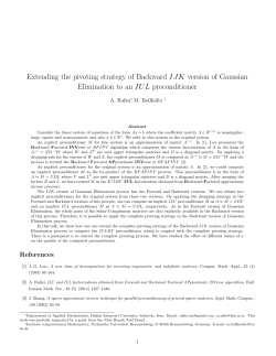 Extending the pivoting strategy of Backward IJK version of Gaussian