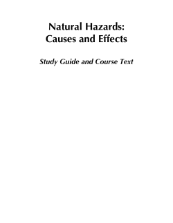 Natural Hazards: Causes and Effects
