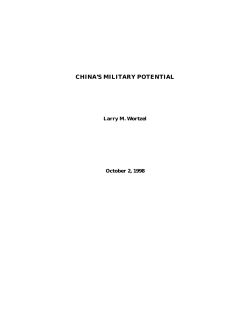 china`s military potential