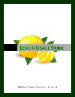 Lemon Usage Guide - celestialhealing.net
