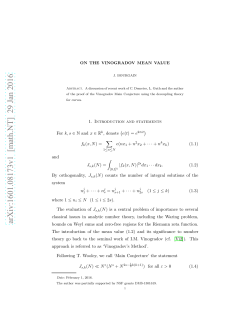 On the Vinogradov mean value