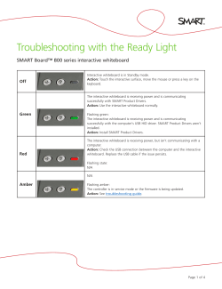Troubleshooting with the Ready Light