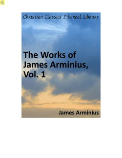 The Works of James Arminius, Vol. 1