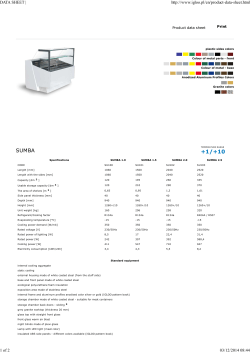 Igloo Sumba Data Sheet
