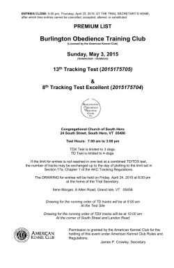 Burlington Obedience Training Club