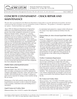 Concrete Containment - Crack Repair and Maintenance