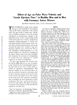 Effect of Age on Pulse Wave Velocity and with Coronary