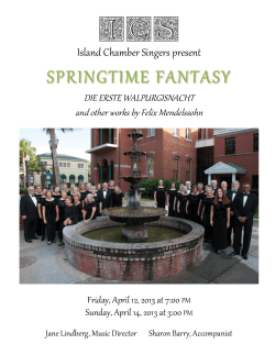 Spring 2013 - Island Chamber Singers