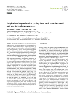 Insights into biogeochemical cycling from a soil