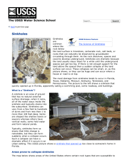 Sinkholes
