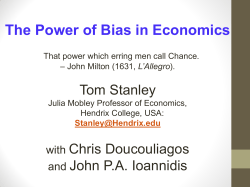 The Power of Bias in Economics - Meta