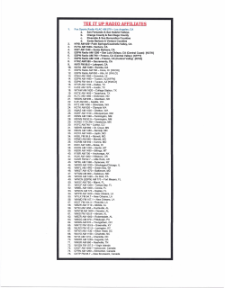 TEE IT UP RADIO AFFILIATES
