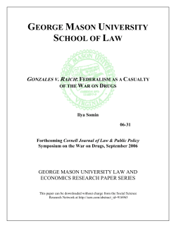 Gonzales v. Raich: Federalism as a Casualty of the War on Drugs
