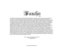 Sanchez Family Name Origins - Personalized Printable Gifts