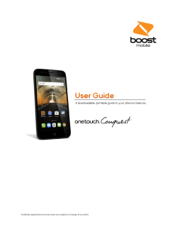 ALCATEL ONETOUCH Conquest User Guide