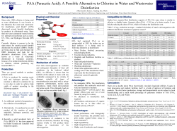 PAA (Peracetic Acid): A Possible Alternative to Chlorine
