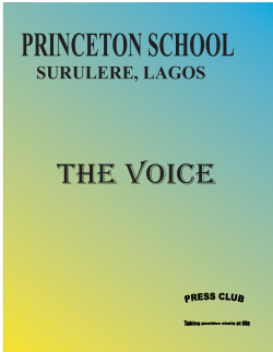 The Voice 2015 - Princeton Schools, Surulere, Lagos, Nigeria