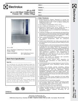 air-o-chill air-o-chill Blast Chiller/Shock Freezer 102 - 155lbs