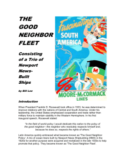 The Good Neighbor Fleet - nnapprentice.com