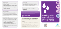 Dealing with condensation