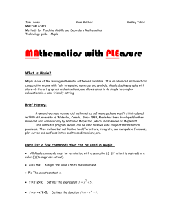 Maple - Fredonia.edu