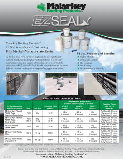 Malarkey Roofing Products&reg; EZ Seal is an advanced, fast curing